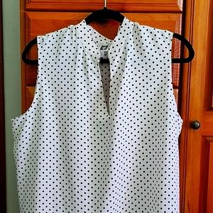 Ann Klein Dress Shirt Sleeveless